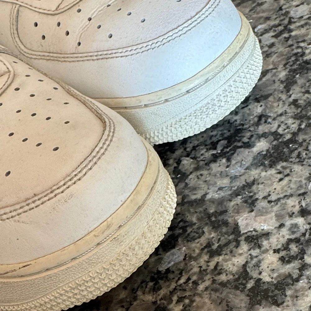 Nike Men's White and Black Air Force one Sneakers 9